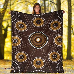 Australia Aboriginal Premium Blanket Dot Painting Art Ver 4