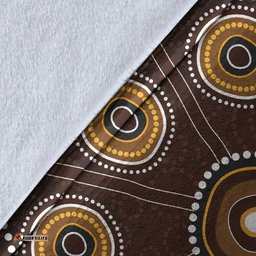 Australia Aboriginal Premium Blanket Dot Painting Art Ver 4