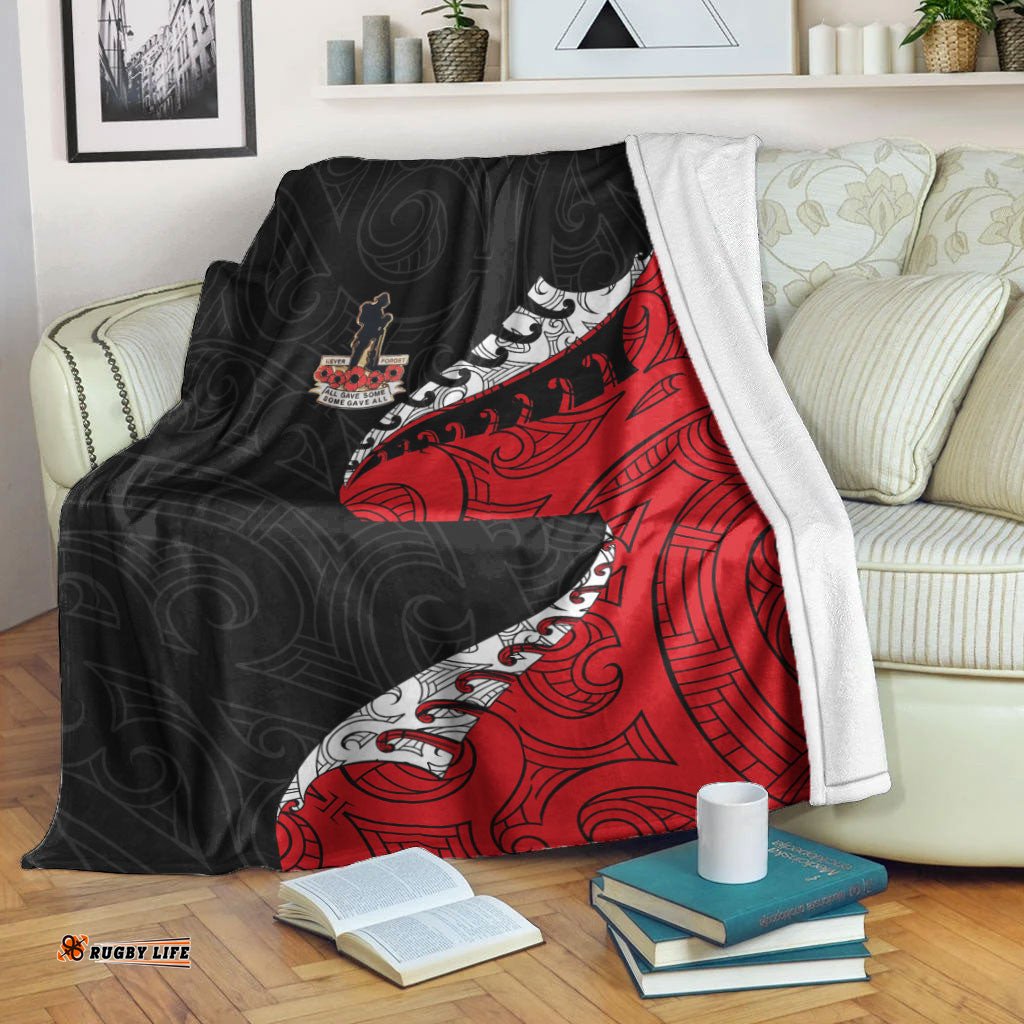 ANZAC Poppy Fern Premium Blanket