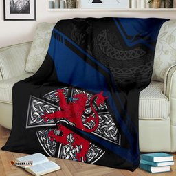 Scotland Celtic Premium Blanket Celtic Cross and Lion