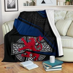 Scotland Celtic Premium Blanket Celtic Cross and Lion