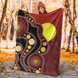 Aboriginal Blanket Aboriginal Sun Pattern Indigenous