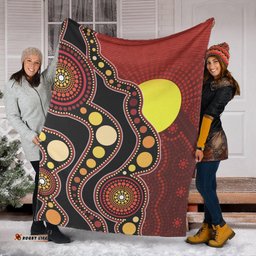 Aboriginal Blanket Aboriginal Sun Pattern Indigenous