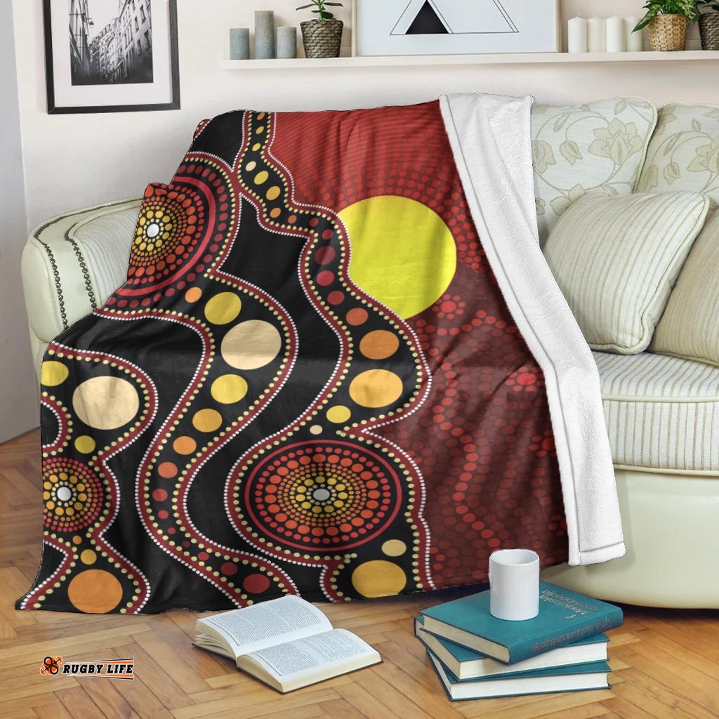 Aboriginal Blanket Aboriginal Sun Pattern Indigenous