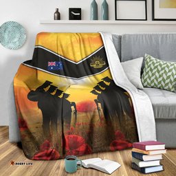 Australia Standing Guard ANZAC Day Premium Blanket