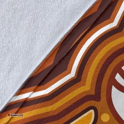 Aboriginal Premium Blanket Indegenous Dot Painting Art 21