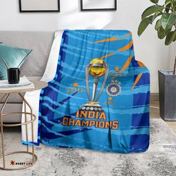 India Cricket Blanket World Cup 3rd Champions Proud