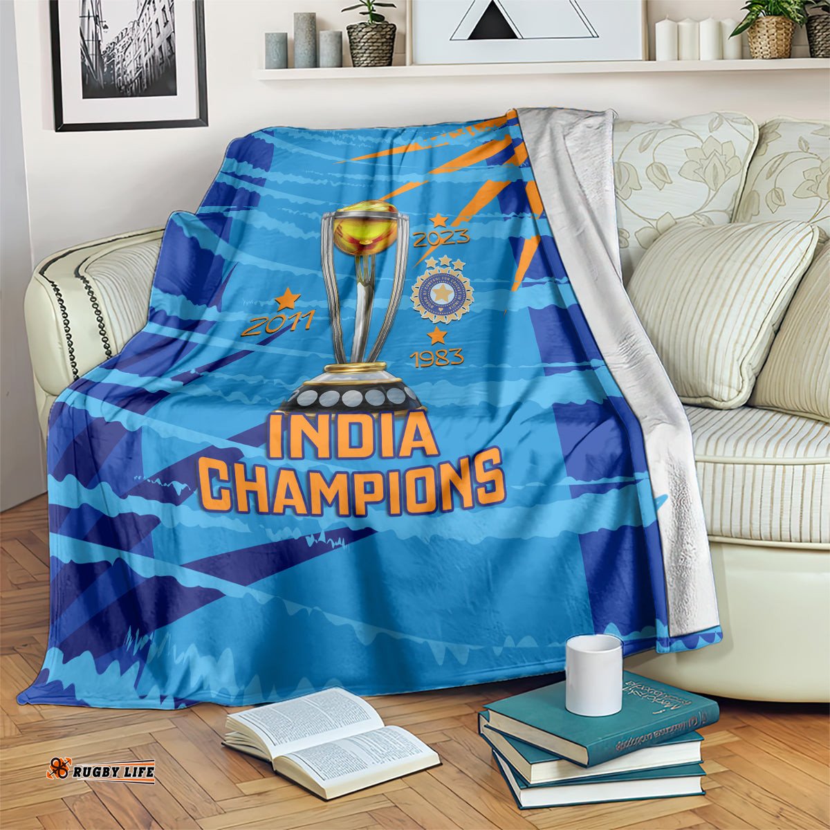 India Cricket Blanket World Cup 3rd Champions Proud