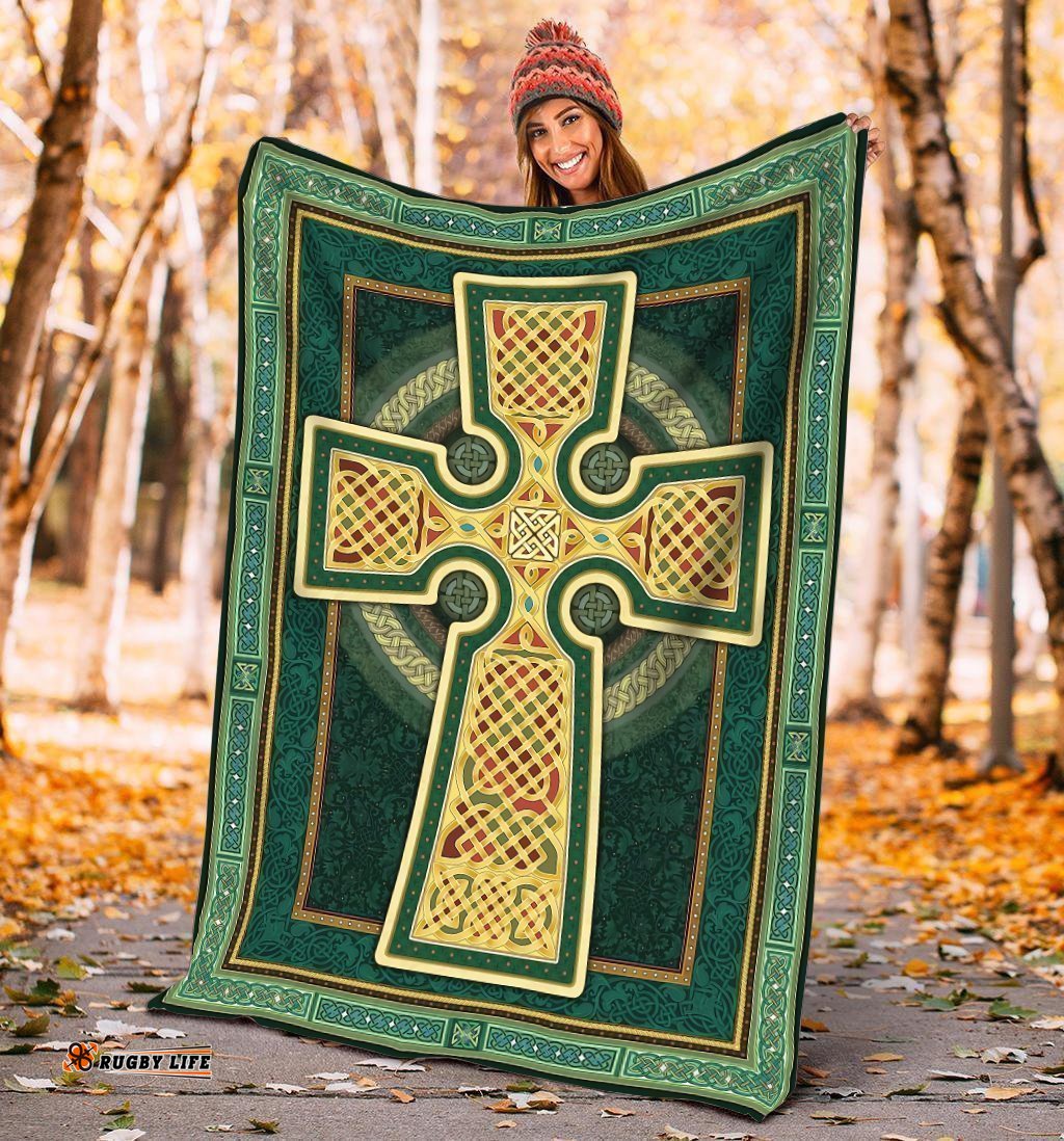 Celtic Premium Blanket Celtic Cross