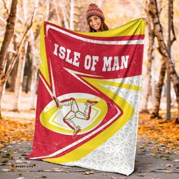 Isle Of Man Rugby Premium Blanket Celtic Manx Rugby Ball