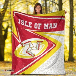 Isle Of Man Rugby Premium Blanket Celtic Manx Rugby Ball