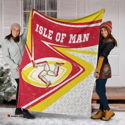 Isle Of Man Rugby Premium Blanket Celtic Manx Rugby Ball