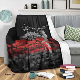 Custom Australian Military Forces ANZAC Day Lest We Forget Premium Blanket