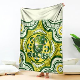 Personalised Australia Cricket Blanket Boxing Day Test Indigenous Art