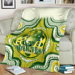 Personalised Australia Cricket Blanket Boxing Day Test Indigenous Art