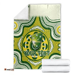 Personalised Australia Cricket Blanket Boxing Day Test Indigenous Art