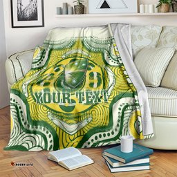 Personalised Australia Cricket Blanket Boxing Day Test Indigenous Art