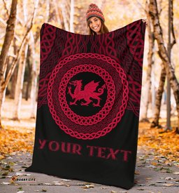 Wales Celtic Personalised Premium Blanket Celtic Pride