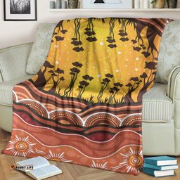 Aboriginal Blanket Aboriginal Sun Circle Tree Family