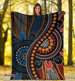 Aboriginal Premium Blanket Indigenous Patterns Ver09 04
