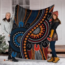 Aboriginal Premium Blanket Indigenous Patterns Ver09 04