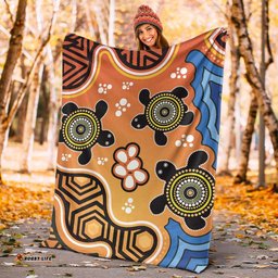 Aboriginal Blanket Aboriginal Dot Painting Turtle