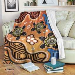 Aboriginal Blanket Aboriginal Dot Painting Turtle