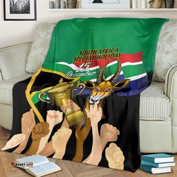 South Africa Special Holiday Blanket Springboks Champions Celebration Rugby Is My Soul