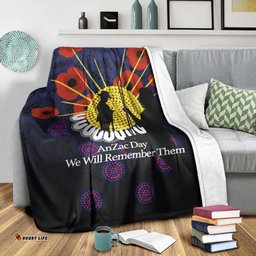 ANZAC Day We Will Remember Them Premium Blanket
