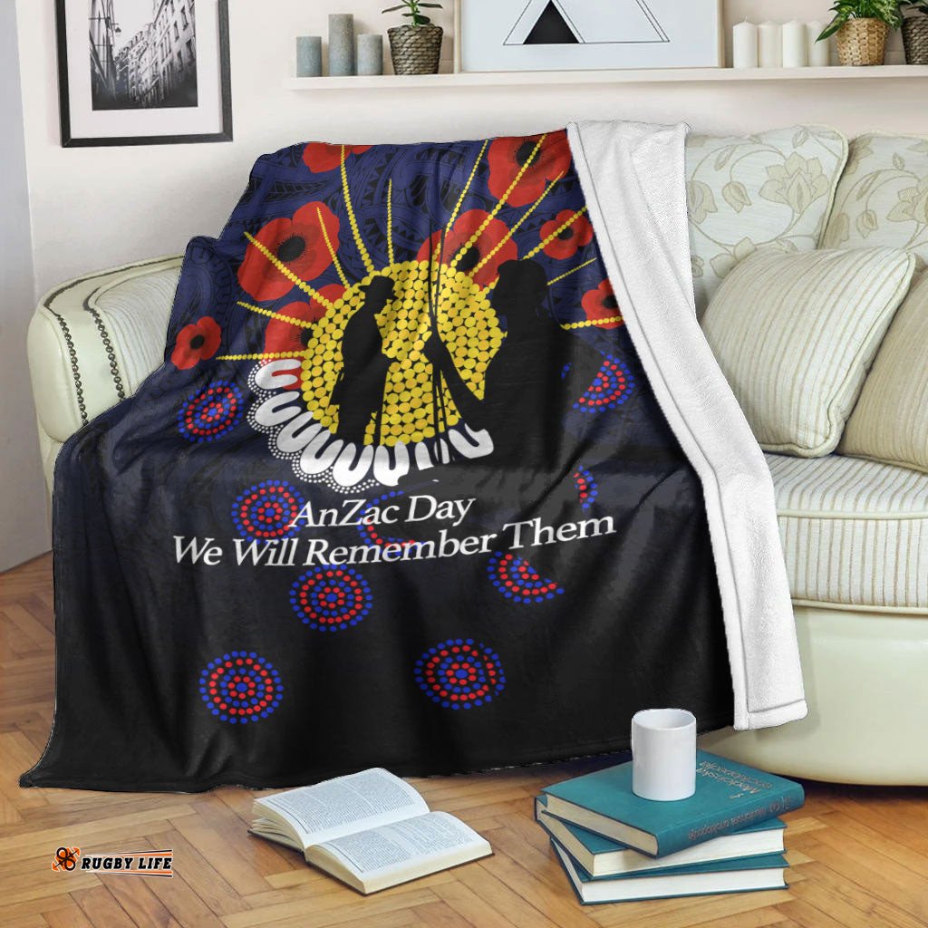ANZAC Day We Will Remember Them Premium Blanket