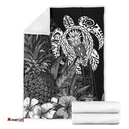 Polynesian Turtle Pineapple Blanket