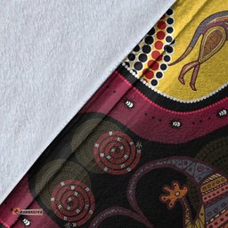 Aboriginal Blanket Aboriginal Lizard Kangaroo Pattern Australia