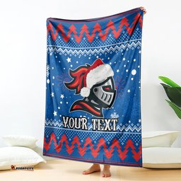 Custom Knights Rugby Blanket Chirstmas Vibe