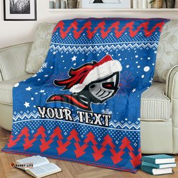 Custom Knights Rugby Blanket Chirstmas Vibe