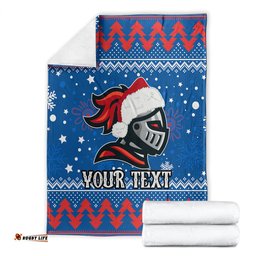 Custom Knights Rugby Blanket Chirstmas Vibe