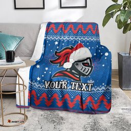 Custom Knights Rugby Blanket Chirstmas Vibe