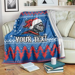 Custom Knights Rugby Blanket Chirstmas Vibe
