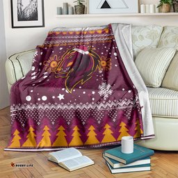Broncos Rugby Blanket Heart Of All Queenland Christmas Vibe Unique