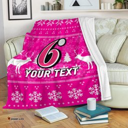 Custom Personalised Sydney Sixers Cricket Australian Christmas Ugly Style Blanket