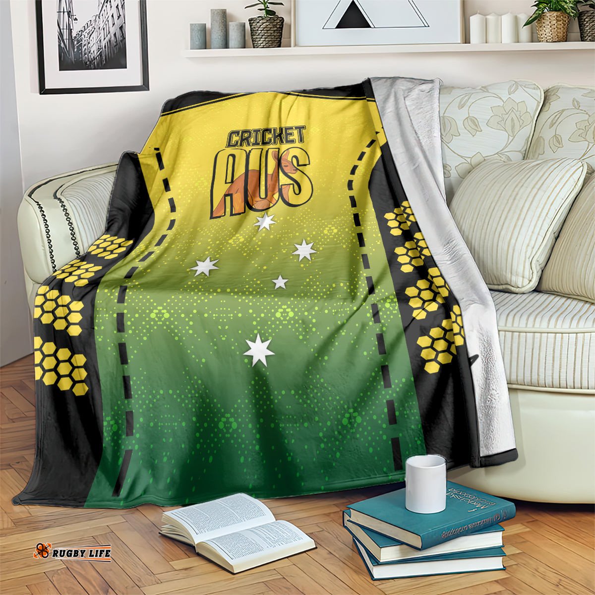 Australia Cricket Blanket Kangaroo Champions Go Aussies