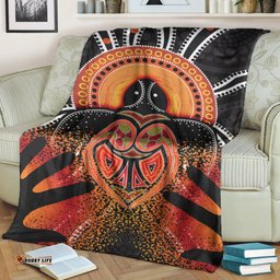 Aboriginal Blanket Aboriginal Hand With Turtle