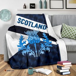 Scotland Rugby Premium Blanket Sporty Style
