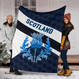 Scotland Rugby Premium Blanket Sporty Style
