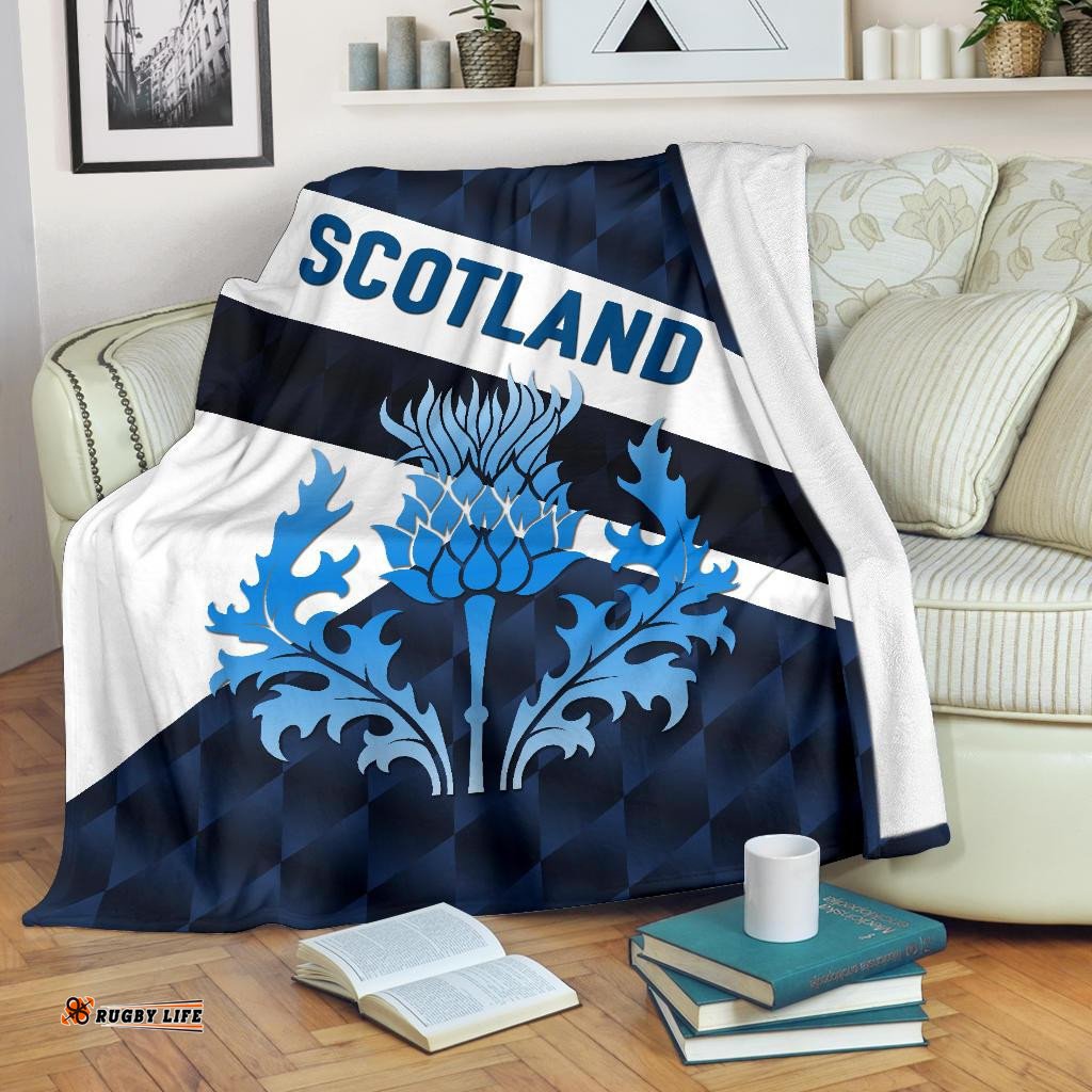 Scotland Rugby Premium Blanket Sporty Style