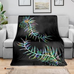 New Zealand Blanket Aotearoa Silver Fern Mixed Papua Shell Green Vibe