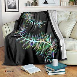 New Zealand Blanket Aotearoa Silver Fern Mixed Papua Shell Green Vibe