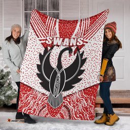 Sydney Premium Blanket Indigenous Swans