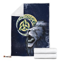 Scotland Premium Blanket Scottish Lion and Celtic Moon