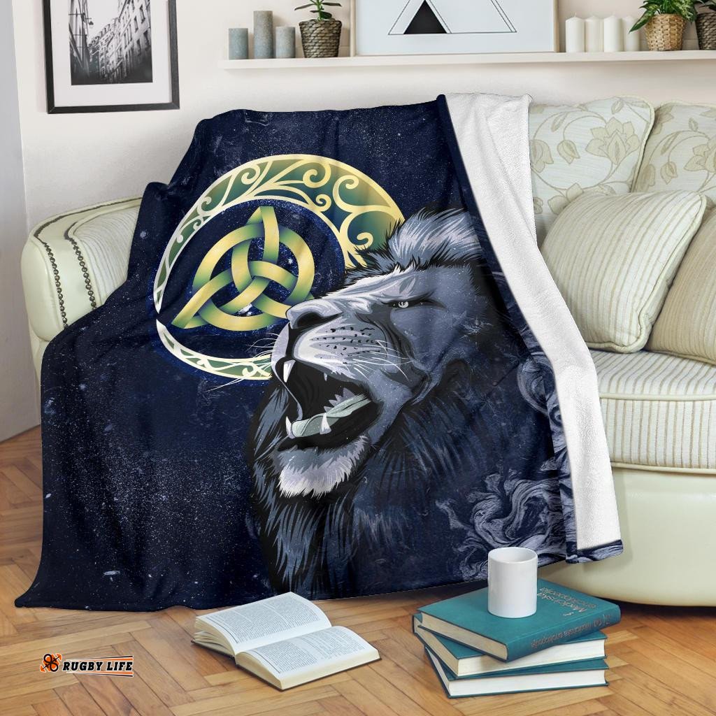 Scotland Premium Blanket Scottish Lion and Celtic Moon