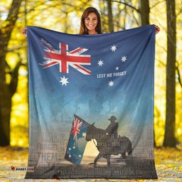 ANZAC Lest We Forget The Light Horse Premium Blanket